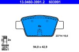 ATE 13.0460-3991.2 set placute frana,frana disc