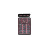 Set tastatură Nokia N76 roșu latin