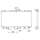 Radiator racire Toyota Corolla (E10) 05.1992-07.1997 Motor 2, 0 57kw; Corolla (E11) 07.1997-10.1999 Motor 2, 0 5kw Cu/Fara Ac Diesel, cutie Automata,, Rapid