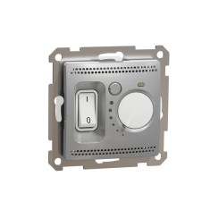 Termostat de pardoseala Schneider Sedna aluminiu SDD113507
