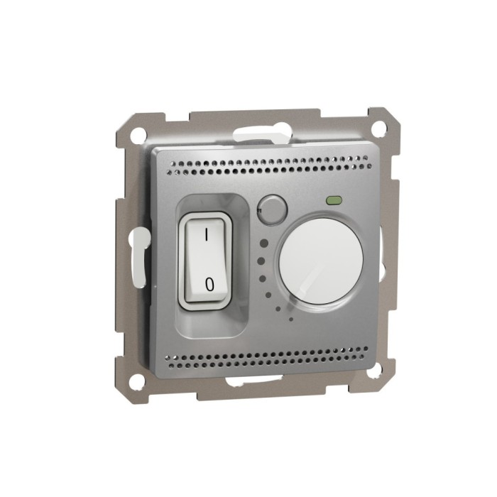 Termostat de pardoseala Schneider Sedna aluminiu SDD113507