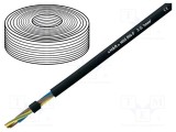 Cablu HELUKABEL H05RN-F 3G1mm&sup2; Litat Cu Gumă Negru 300V 500V Clasa 5