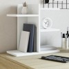 Gossi organizator de birou, alb, 42x21,5x42 cm, lemn prelucrat