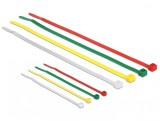 Bride colorate 100 x 2.5 mm + 200 x 3.6 mm 200 buc, Delock 18628