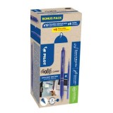 Pachet Frixion Clicker 0.7 albastru x 12 plus 12 rezerve ,albastru