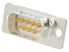 Conector D-Sub 9-Pini Montare Panou 5A foto