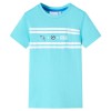 Tricou pentru copii, albastru verzui, 104 12455, vidaXL