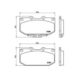 Placute frana Nissan 300zx (Z32) 09.89-12.00; Subaru Impreza Estate (Gg) 10.00-12.08, Impreza Saloon (Gc) 08.92-09.01, Impreza Saloon (Gd) 09.99-06.0