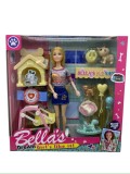 Papusa Bella&#039;s cu catel si accesorii