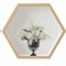 Sticker Liliac 3D - Nise Hexagon Lemn
