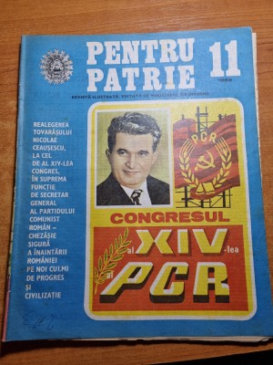 revista pentru patrie noiembrie 1989 foto