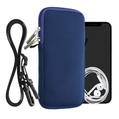 Husa Universala Kwmobile marime XXL - 7 inch, Neopren, Albastru, 58700.5.17 foto