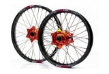 Set roti enduro KTM Husqvarna 21 x1.60 ax 22mm 18 x2.15 ax 20mm orange hub Enduro Expert SRE2118OREE