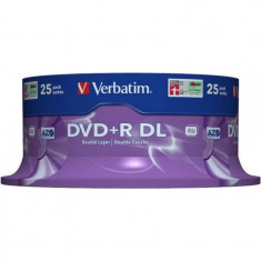 DVD+R VERBATIM 8.5GB 240min viteza 8x 25 buc Double Layer spindle &amp;amp;quot;Matt Silver&amp;amp;quot; &amp;amp;quot;43757&amp;amp;quot; foto