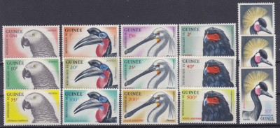 DB1 Fauna Pasari Guineea 1962 15 v. MNH foto