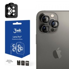 Folie de protectie Camera Spate 3MK Protection Pro pentru Apple iPhone 14 Pro Max / 14 Pro, Sticla Securizata, Gri foto
