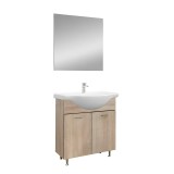 Mobilier complet de baie Ruben Prime 75, stejar Sonoma