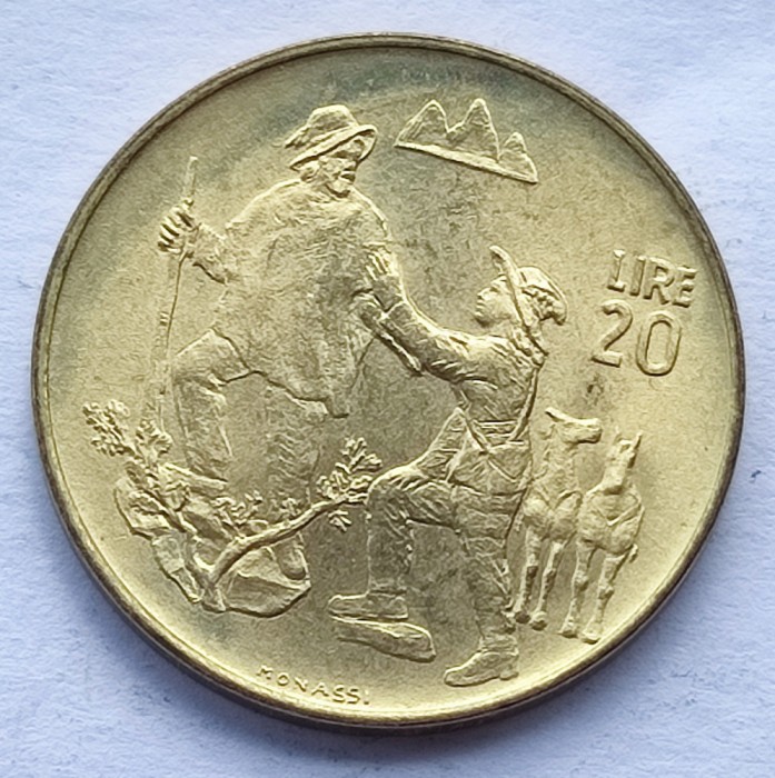 164. Moneda San Marino 20 lire 1972