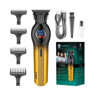 Aparat de tuns V921, 3W, USB, LED, trimmer, conturare, 1200mAh foto