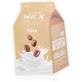 A&rsquo;pieu One-Pack Milk Mask Coffee Masca hidratanta cu efect revitalizant sub forma de foaie 21 g