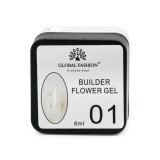 Gel pentru modelarea unghiilor 8 g, Flower Builder Gel, 01