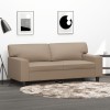 Gossi canapea cu 2 locuri, cappuccino, 140 cm, piele ecologica