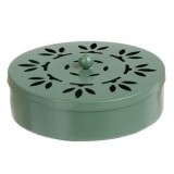 Suport metalic pentru spirala anti tantari, Verde Olive, &Oslash;14.5x4 cm, CMCLASS