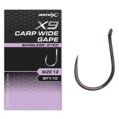Carlige Feeder MATRIX X9 Carp Wide Gape, Barbless, Nr.16, 10buc/pac foto