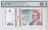 Bancnota Romania 1.000 Lei 1993 - P102 Gem UNC EPQ ( gradata PMG )