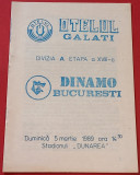 Program meci fotbal OTELUL GALATI - DINAMO BUCURESTI (05.03.1989)