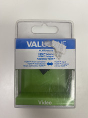 Adaptor micro HDMI tata - HDMI mama VALUELINE VLVB34907B (274) foto