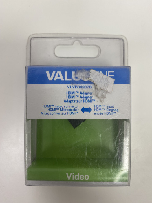 Adaptor micro HDMI tata - HDMI mama VALUELINE VLVB34907B (274)