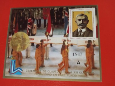 PARAGUAY, SPORT LAKE PLACID - COLIȚĂ + SERIE COMPLETĂ MNH (2 FOTO) foto