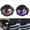 Set 2 Lupe Devil Eyes cu Display LED de 3 inch, Telecomanda, 6 Moduri de Iluminare, Ideale pentru Retrofit Faruri sau Proiectoare, Compatibile cu dive