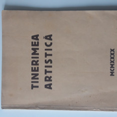 carte veche Tinerimea Artistica an 1940