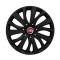 Set 4 capace roti 15 inchi (R15) compatibile FIAT, Model - 345 Black