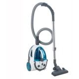 Aspirator fara sac Heinner SeaShade HVC-V800WBL, 800W, 2L, tija telescopica din metal, accesorii 2 in 1, perie canapea, alb/albastru