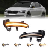 Set 2 Semnalizari Dinamice Oglinzi, pentru Skoda Superb B8 MK3 - Non Facelift - 2015-2019