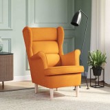 vidaXL Fotoliu, galben &icirc;nchis, 74x84x100 cm, textil 4016904