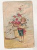 Bnk cp Felicitare - 1908 - uzata, Circulata, Iasi, Printata
