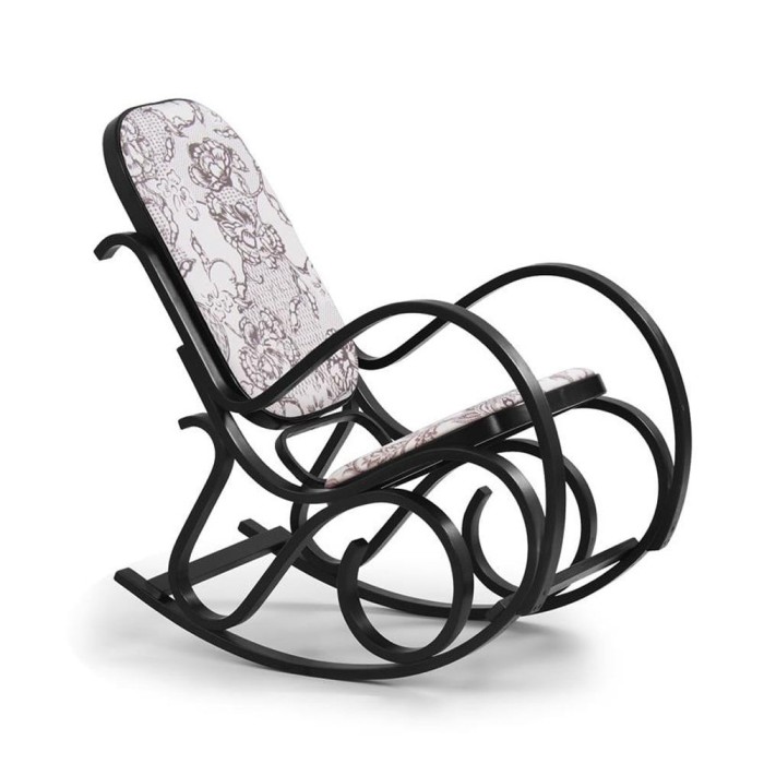 Scaun balansoar HM Max 2, stofa, cadru lemn curbat, 90 kg, wenge