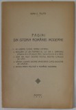 PAGINI DIN ISTORIA ROMANIEI MODERNE de IOAN C. FILITTI , 1935