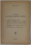 PAGINI DIN ISTORIA ROMANIEI MODERNE de IOAN C. FILITTI , 1935