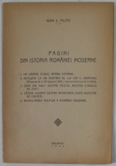PAGINI DIN ISTORIA ROMANIEI MODERNE de IOAN C. FILITTI , 1935