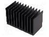 Radiator extrudat, aluminiu, 50mm x 100mm, neagra, FISCHER ELEKTRONIK - SK 644 50 SA