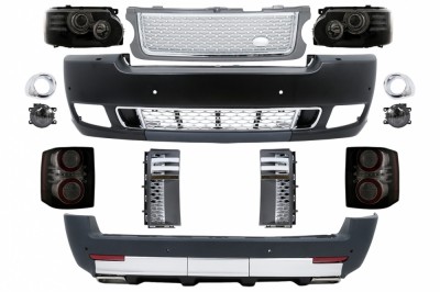Pachet Exterior Autobiography Design Land Range Rover Vogue L322 (2002-2012) Grile Negru Argintiu Performance AutoTuning foto