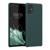 Husa kwmobile pentru Samsung Galaxy A71, Silicon, Verde, 51209.171, Carcasa