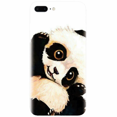 Husa silicon pentru Apple Iphone 8 Plus, Baby Panda 002 foto