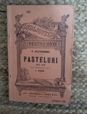 Vasile Alecsandri- Pasteluri 1862-1874 foto