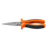 Cleste cu varf lung plat 200 mm NEO, otel calit si maner ergonomic